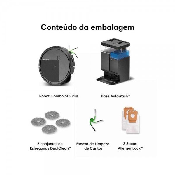 Aspirador Robot IROBOT Roomba� 515 Combo+ AutoWash� dock