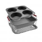 Set 3 pe�as DAIL'EASY para Air Fryer TEFAL J702S304