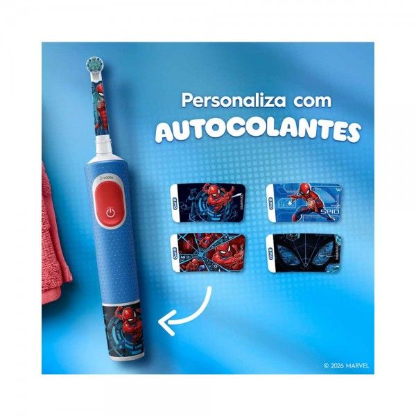 Escova de Dentes El�trica Pro Kids 3+ Spiderman  ORAL-B D103.413.2KX