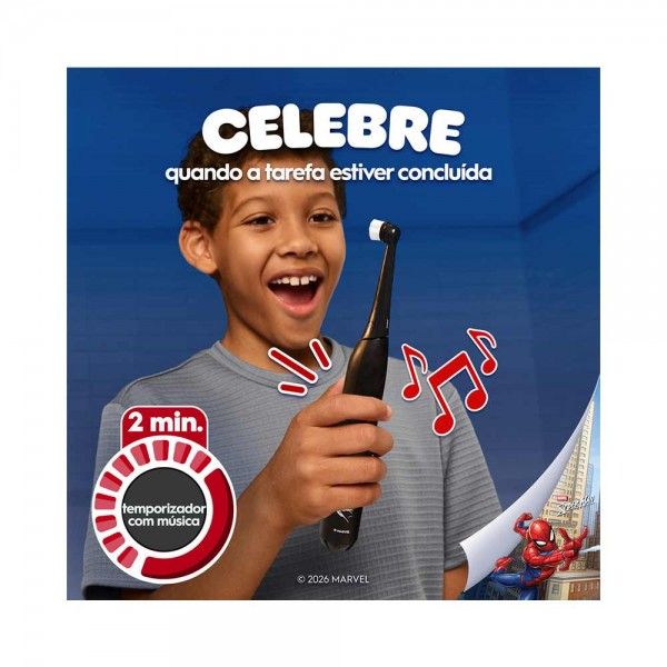 Escova de Dentes El�trica iO Kids 6+ Spiderman Travel Edition ORAL-B iOS2K.1H9.K