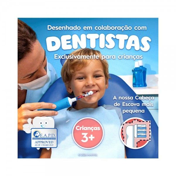Escova de Dentes El�trica Pro Kids 3+ Spiderman  ORAL-B D103.413.2KX