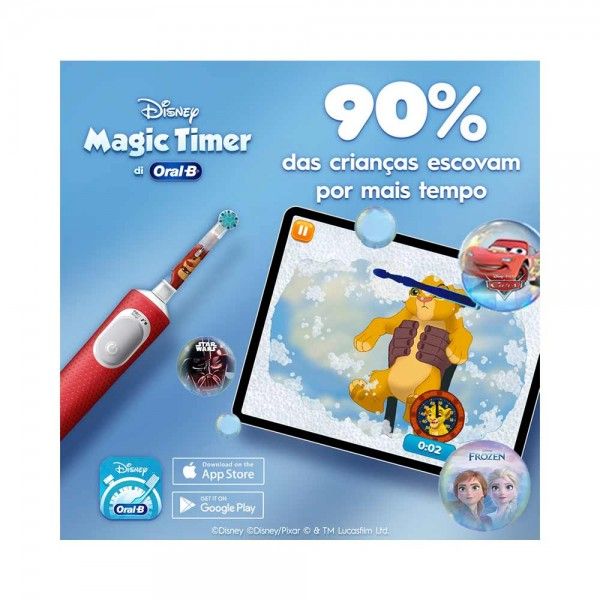 Escova de Dentes El�trica Pro Kids 3+ Rei Le�o  ORAL-B D103.413.2KX