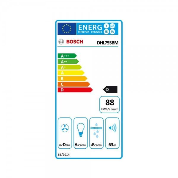 Exaustor de Integrar BOSCH DHL755BM