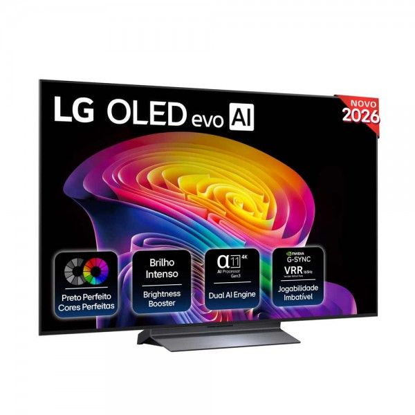 TV LG OLED 55'' OLED55C66LB.AEU (OLED evo - 4K - Smart TV - 139 cm)