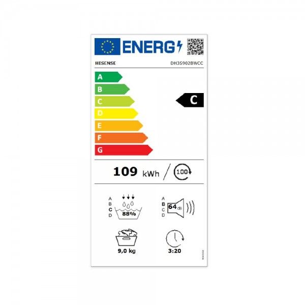 M�quina de Secar Roupa HISENSE DH3S902BWCC