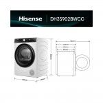 M�quina de Secar Roupa HISENSE DH3S902BWCC