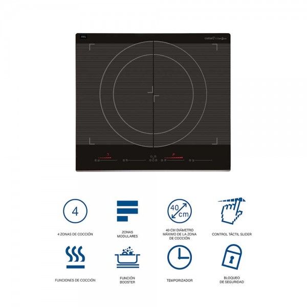 Placa de Indu��o CATA GIGA 600 BK