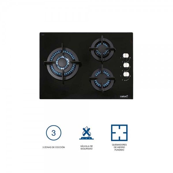 Placa a G�s CATA CCI 5003 BK
