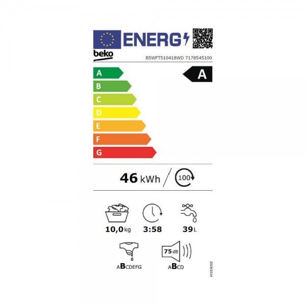 M�quina de Lavar Roupa BEKO B5WFT510418WD