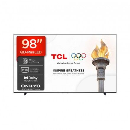 TV TCL 98 98P8L (QD-Mini LED - 4K Ultra HD - Google TV - 248 cm)
