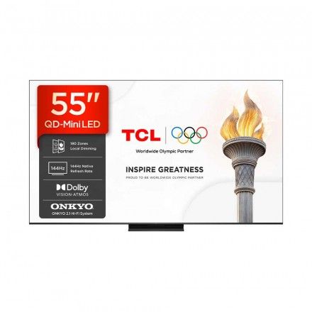 TV TCL 55 55C6K Pro (QD-Mini LED - 4K Ultra HD - Google TV - 139 cm)