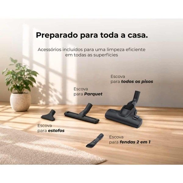 Aspirador com Saco FLAMA Spin&Go 1677FL
