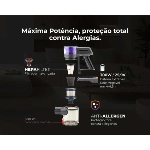 Aspirador Vertical FLAMA ProClean Flex 50 1649FL