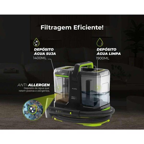 M�quina de Limpeza FLAMA Aqualine SteamPro Essential 1697FL