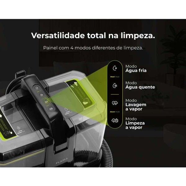 M�quina de Limpeza FLAMA Aqualine SteamPro Essential 1697FL